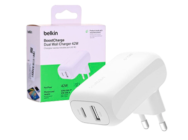CARGADOR PAREDBELKIN DUAL 42W USB-USB-A CARGADOR PAREDBELKIN DUAL 42W USB-USB-A