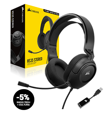 Auricular Corsair HS35 V2 Estéreo Auricular Corsair HS35 V2 Estéreo