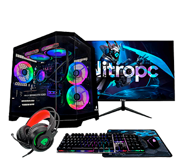 PC Gaming NitroPC Pack Avanzado Negro – AMD Ryzen 3 3200G, Radeon Graphics, 8 GB DDR4, 480 GB SSD, Win11 Pro, Accesorios + Monitor 24 PC Gaming NitroPC Pack Avanzado Negro – AMD Ryzen 3 3200G, Radeon Graphics, 8 GB DDR4, 480 GB SSD, Win11 Pro, Accesorios + Monitor 24
