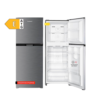 Frigorífico 2 puertas Corberó CF2PH14424NFX 142cm 197L Inox E Frigorífico 2 puertas Corberó CF2PH14424NFX 142cm 197L Inox E