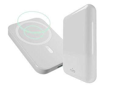 Powerbank con MagSafe Puro LCD PowerMag 5000mAh USB-C Blanco 