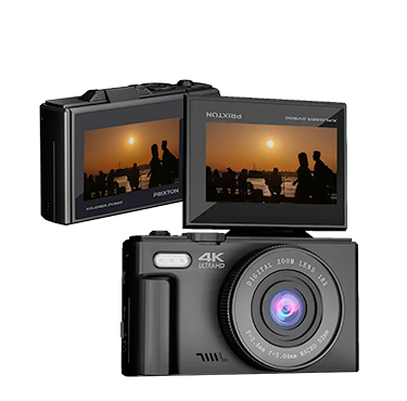 Cámara Digital Prixton Xplorer DV900 4K - Pantalla Flip Negro