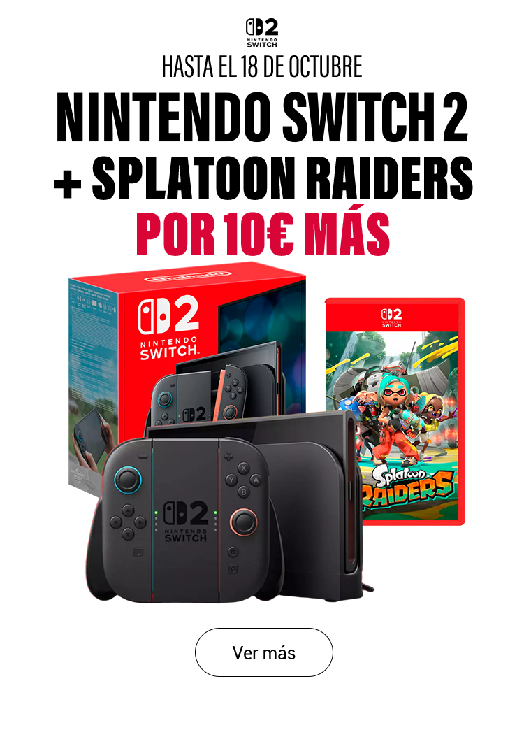 Nintendo Switch 2 + Splatoon Raiders por 10&euro; más