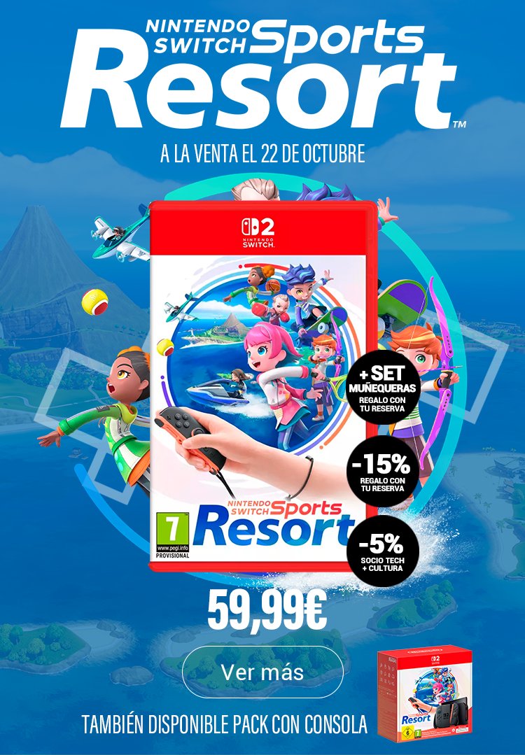 Switch Sports Resort. También disponible pack con consola