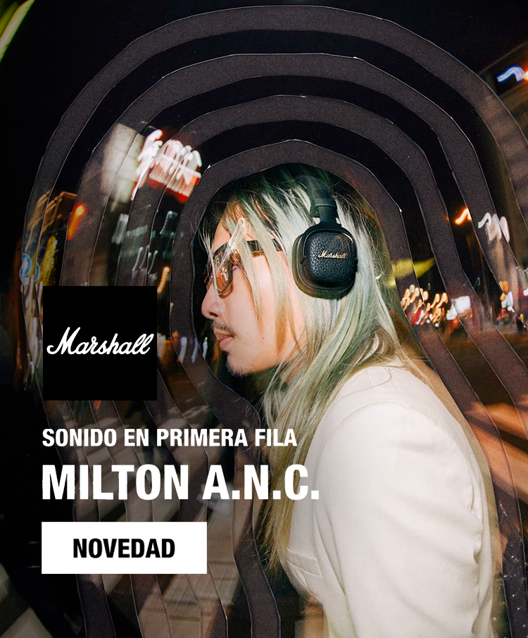 Auriculares Noice Cacelling Marshall Milton ANC Bluetooth Negro