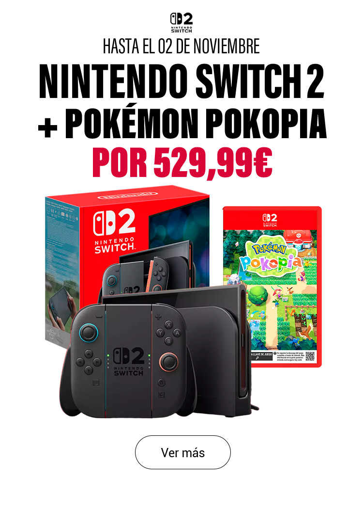 Nintendo Switch 2 + Pokémon Pokopia por 529,99&euro;